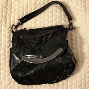 Hobo Int’l Black Patent Leather Handbag